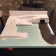 Plaster cloth laid down.